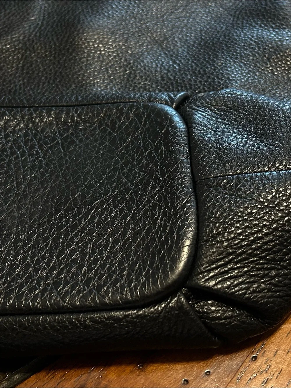 Tory Burch Black Pebbled Leather Chain-Handle Tote